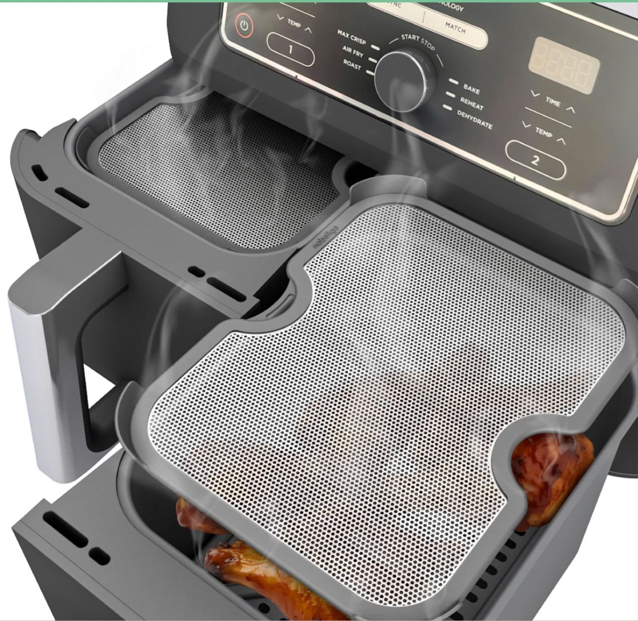 ZauberFry - Spritzschutz kompatibel mit Ninja Airfryer (2er-Set)