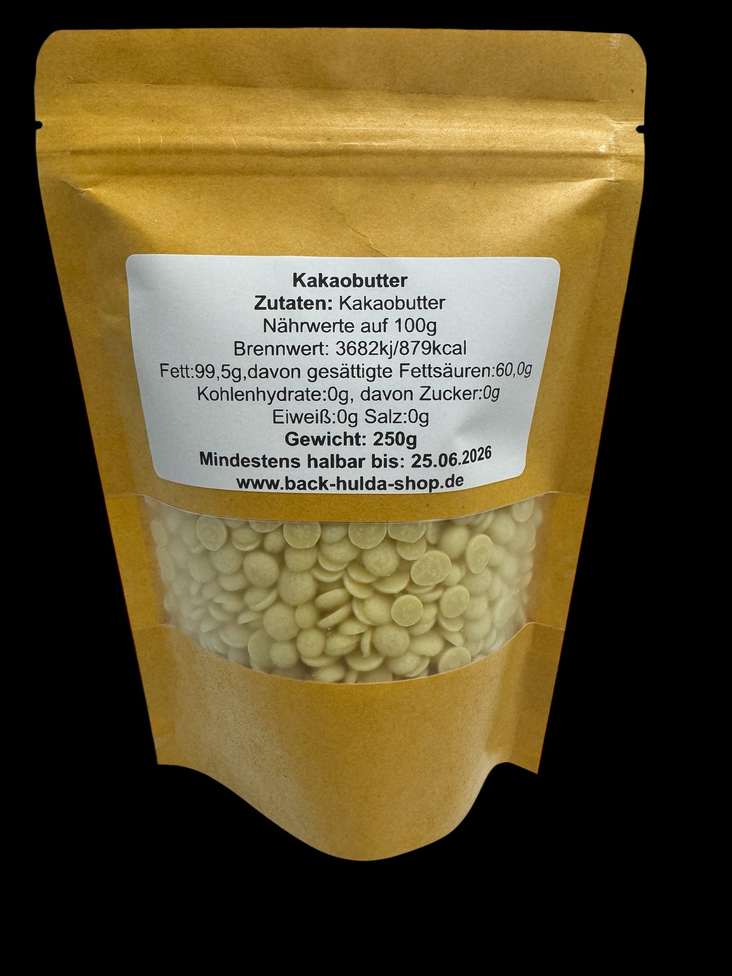 Kakaobutter Chips 100% reine Kakaobutter-Vegan-Glutenfrei-Laktosefrei,250g