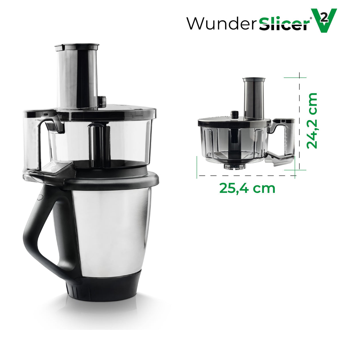 WunderSlicer V2; Gemüseschneider für Thermomix TM6, TM5