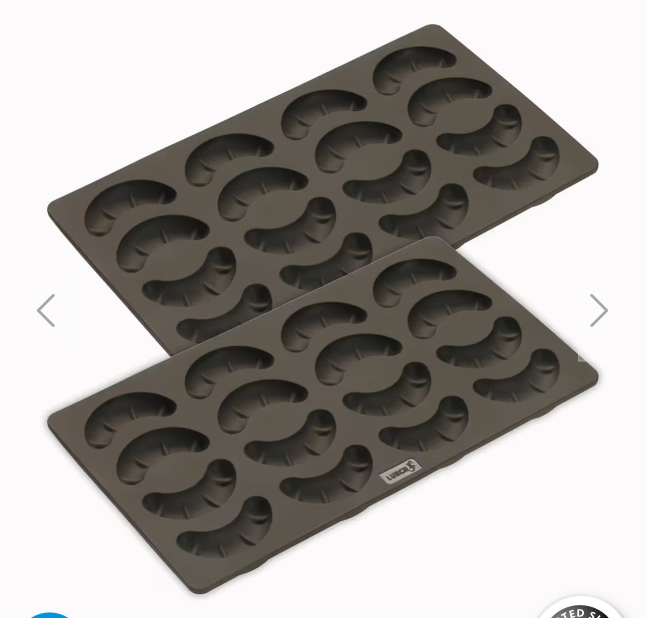 Hochwertige Original Lurch FlexiForm®️ Kipferl, 2er Set,die Original Flexi®️ Form von Lurch ist sicherlich die innovativste Backform der Welt. 15 Jahre Garantie