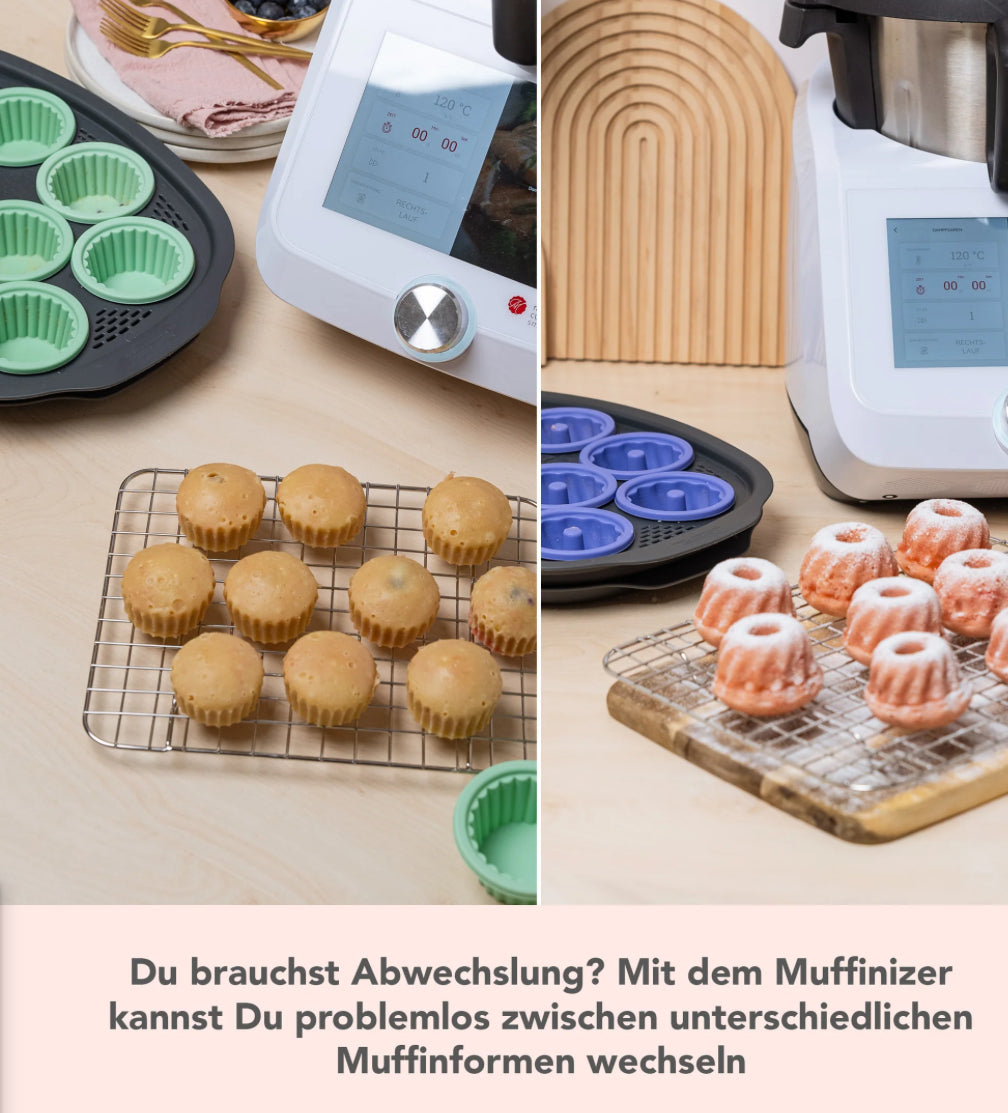 Muffinizer® | inkl. 10 Förmchen für Monsieur Cuisine Smart, Trend, Connect
