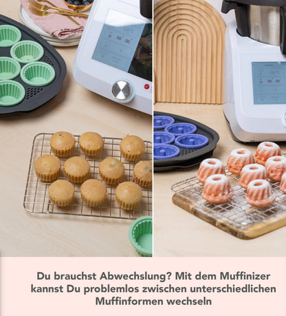 Muffinizer® | inkl. 10 Förmchen für Monsieur Cuisine Smart, Trend, Connect