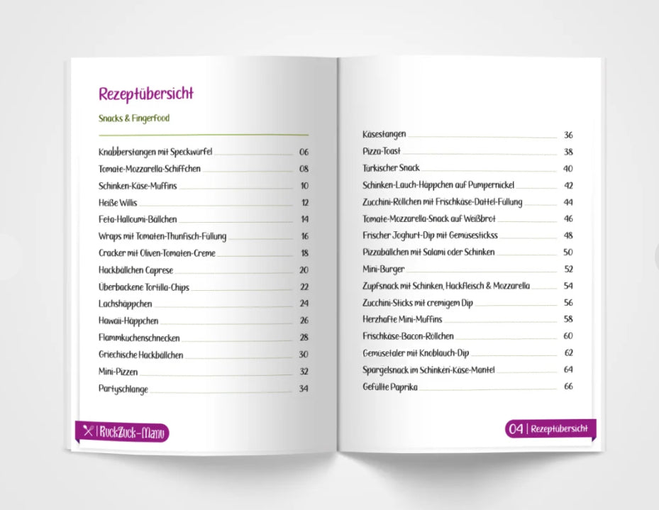 RuckZuck-Snacks - Fingerfood für jede Gelegenheit | 33 Rezepte mit und ohne Thermomix®