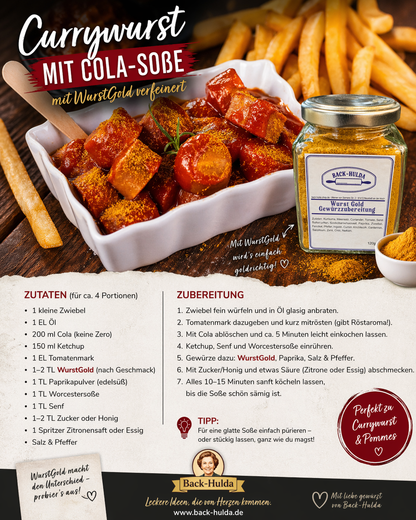 Wurst Gold - Der Kultgeschmack für deine Currywurst. 250g Nachfüllpack