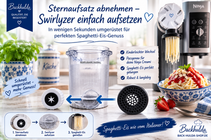 Swirlyzer | Spaghetti-Eis-Aufsatz für Ninja Creami Swirl