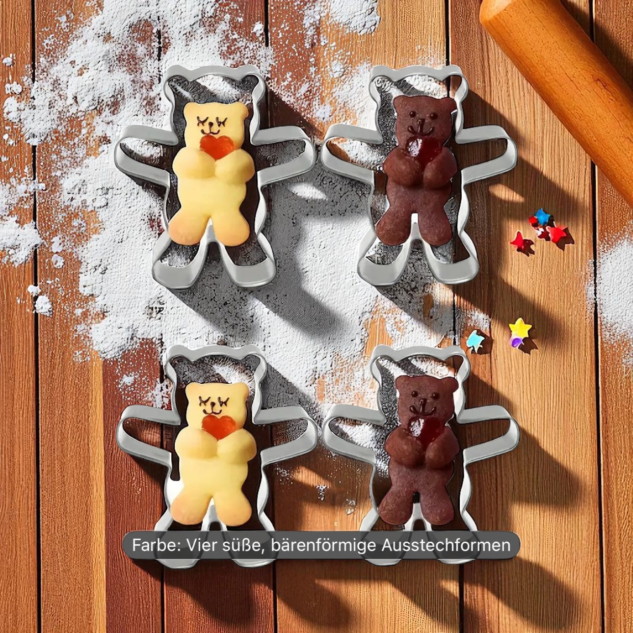 Bären-Ausstecher-4er Set