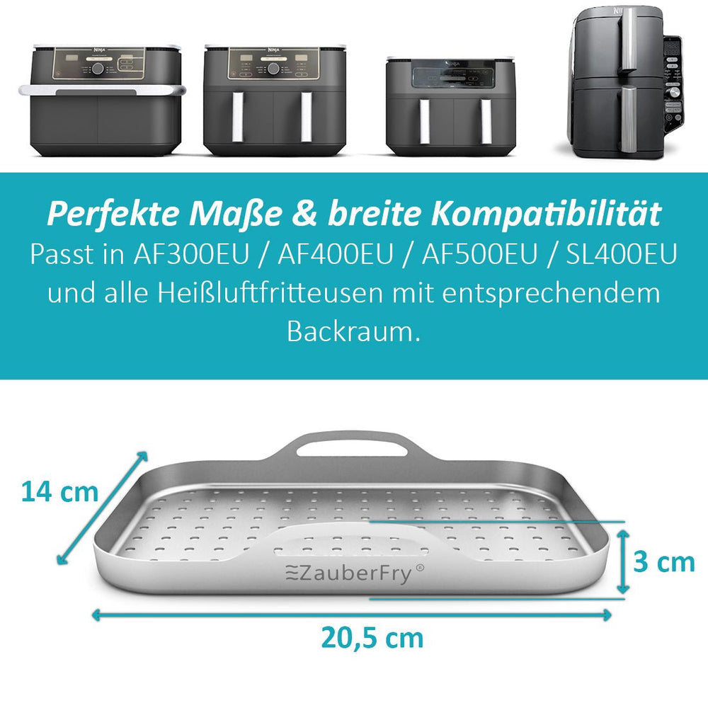 ZauberFry | Pizzaeinsatz aus Edelstahl (2er-Set)