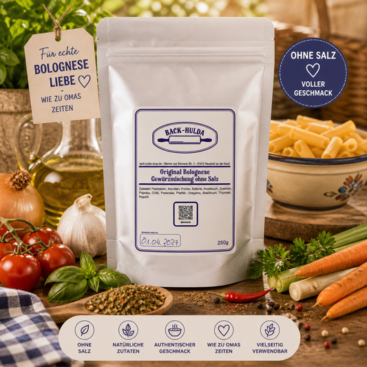 Original Bolognese Gewürzmischung – ohne Salz, 250g echte Bolognese Liebe-Rezept in der Beschreibung