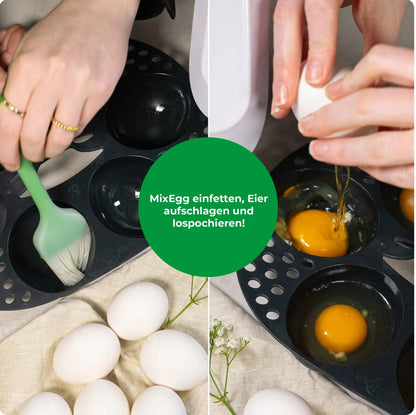 MixEgg® | Eierpochiereinsatz für Monsieur Cuisine Smart, Trend, Connect