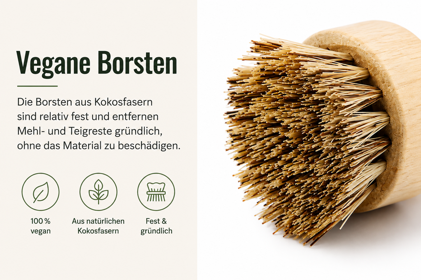 Vegane Bambus-Bürste – natürlich sauber bis in die letzte Rille. 🌾 Natürlich sauber – von der Kartoffel bis zum Gärkörbchen! 🥔🥖