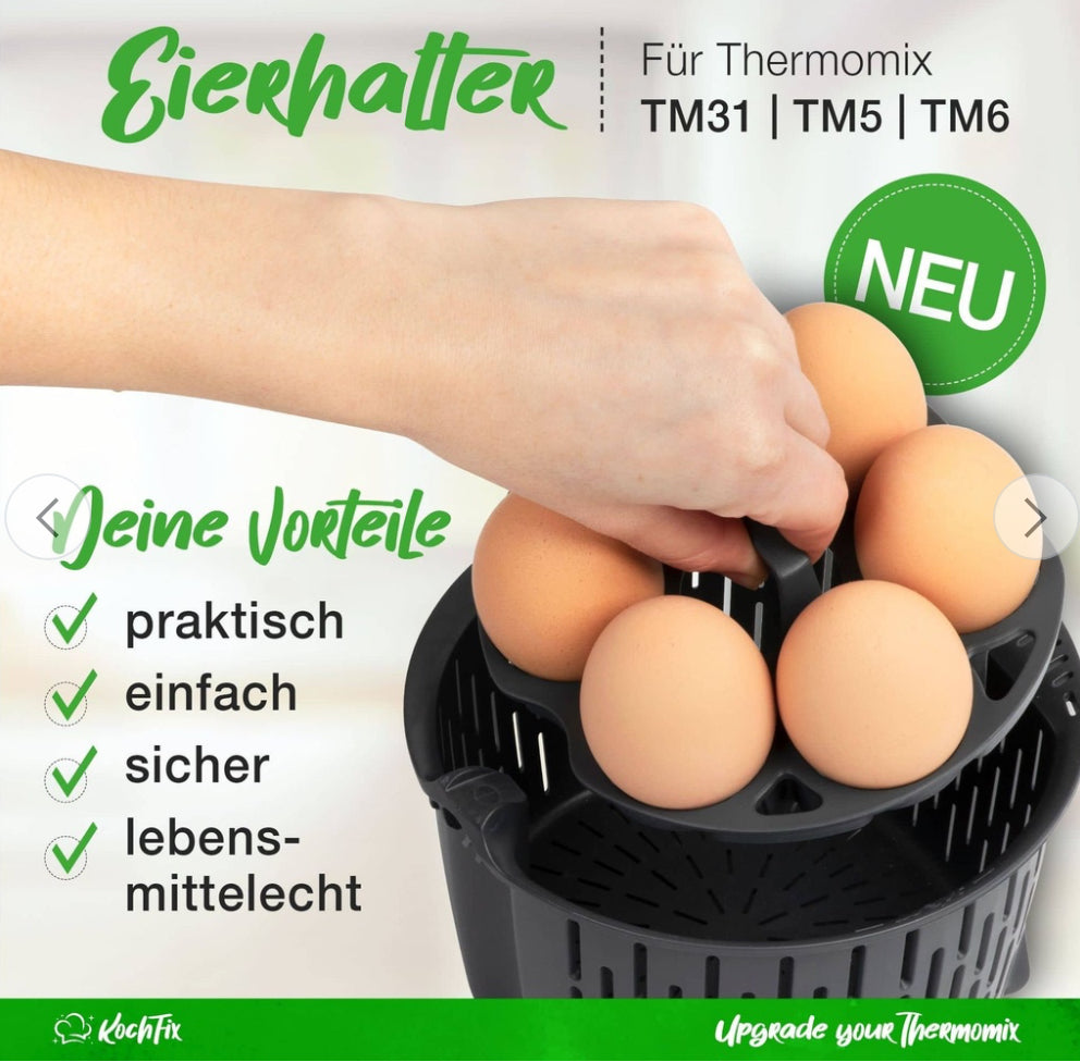 KochFix Eierhalter für Thermomix TM6, TM5, TM31