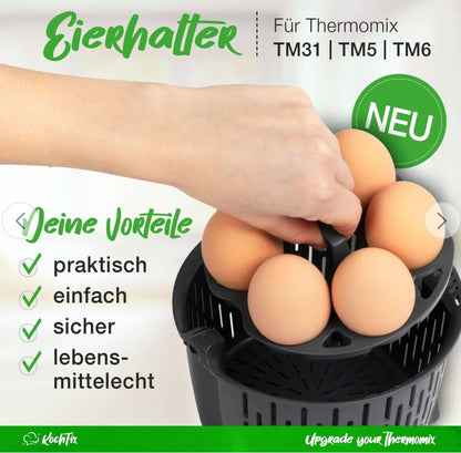 KochFix Eierhalter für Thermomix TM6, TM5, TM31