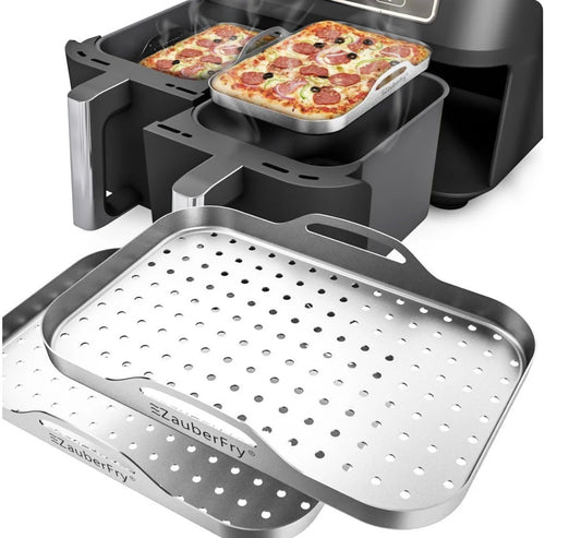 ZauberFry | Pizzaeinsatz aus Edelstahl (2er-Set)