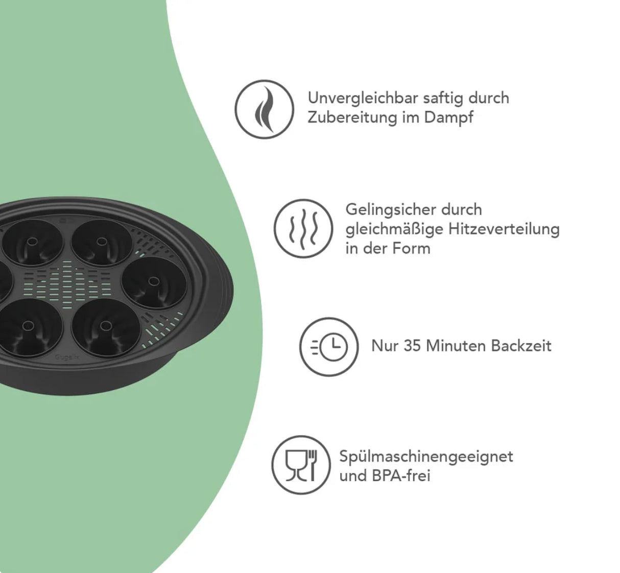 Gugelix® | Mini-Gugelhupfform für Varoma TM7