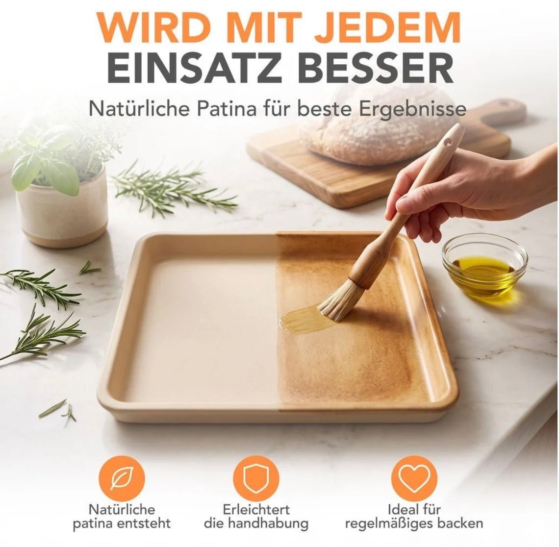 WunderKitchen® | Stoneware Backblech (41×30,5 cm)
