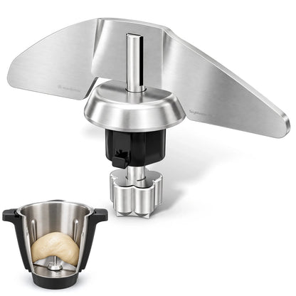 TeigMeister V2 | Edelstahl Kneteinsatz für Monsieur Cuisine Connect, Trend, Smart & Compact