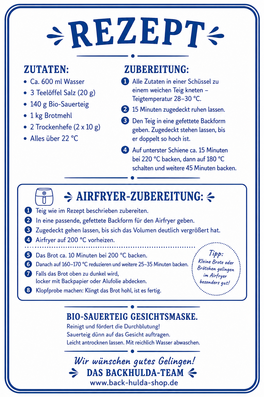Bio Natur Anstellgut – Sauerteig vom Mühlen Bäckermeister, 2x70g (für je 500g Mehl)