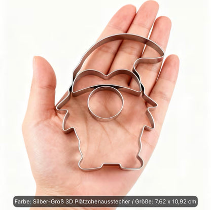 3D Plätzchenausstecher „Wichtel“ – Weihnachtszauber zum Ausstechen