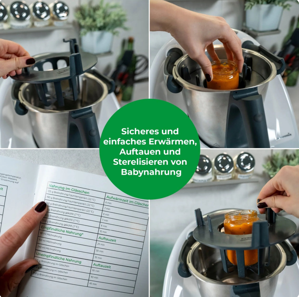Mimimix® | Babyflaschenwärmer für Thermomix TM7, TM6, TM5