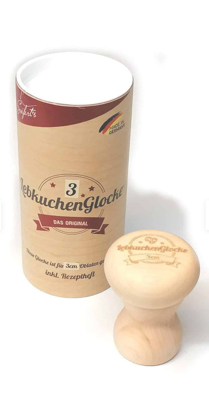 Lebkuchenglocke®️ 3 cm (inkl. Rezeptheft & Anleitung) & Qualität Back-Oblaten Ø 30mm, 200stück, gratis dazu! •Achtung: Oblaten 30mm sind nicht im Handel erhältlich!!!• Hier im Shop erhältlich!