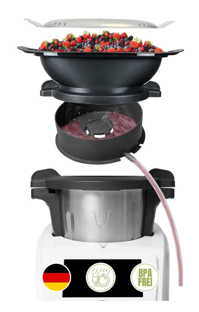 MixFino® | Dampfentsafter-Aufsatz für Monsieur Cuisine Smart, Trend, Connect