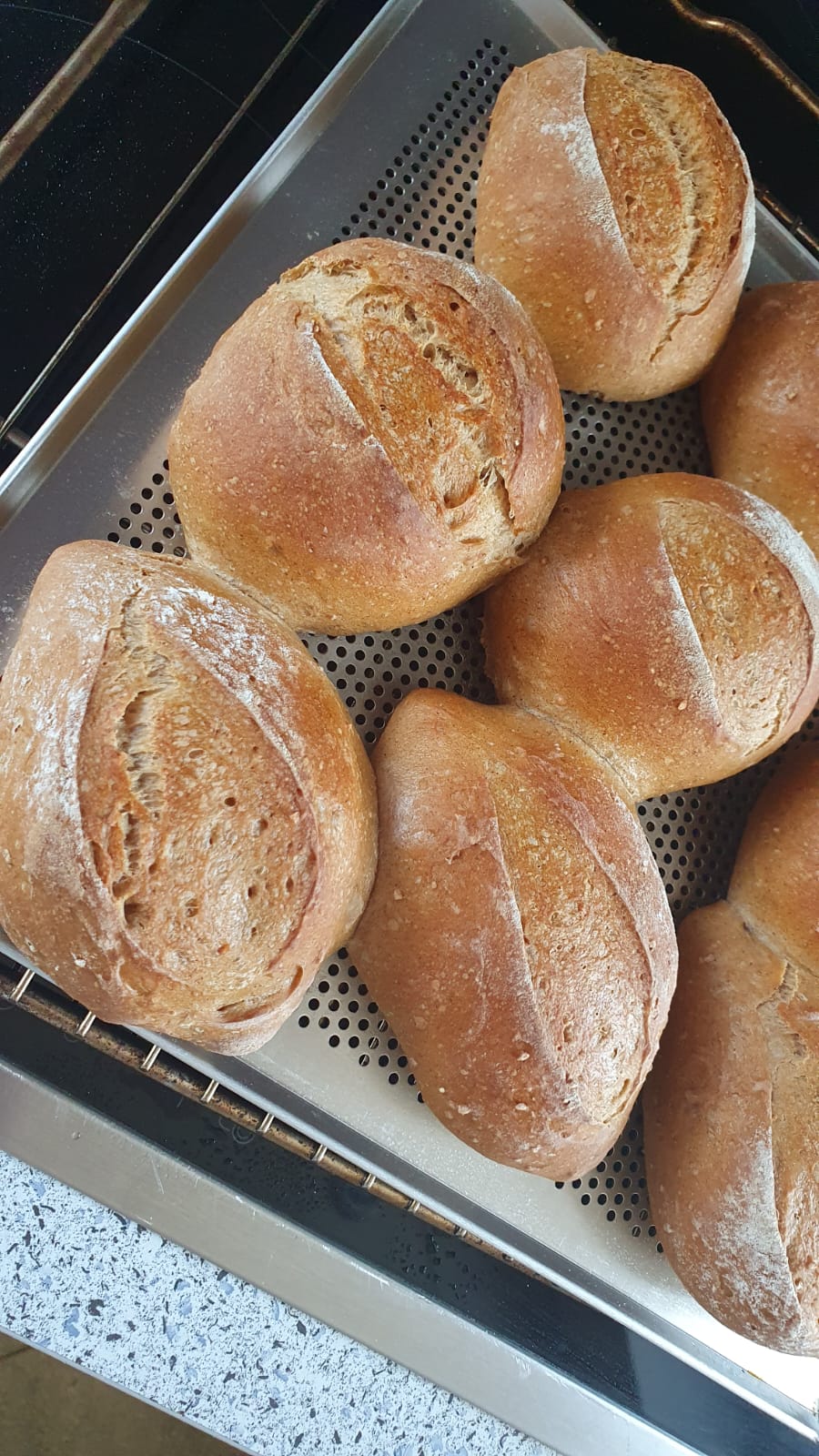 Mein Sauerteig Weggla-eine liebevoll zusammengestellte Backmischung, Brötchen mit herzhaftem Aroma „wie zu Omas Zeiten“ liebevoll per Hand abgefüllt, 2 Pfund / 1000g ca. 20 Brötchen, & 2x 7g Trockenhefe