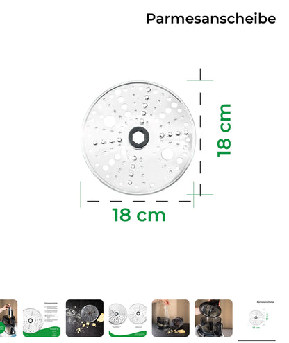 Parmesanscheibe aus Hochwertigem Edelstahl,für WunderSlicer Gemüseschneider