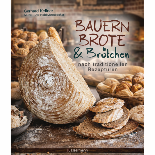 Buch: Bauernbrote & Brötchen nach traditionellen Rezepturen
Das große Buch des Brotbackens mit Sauerteig und Hefe. Gerhard Keller