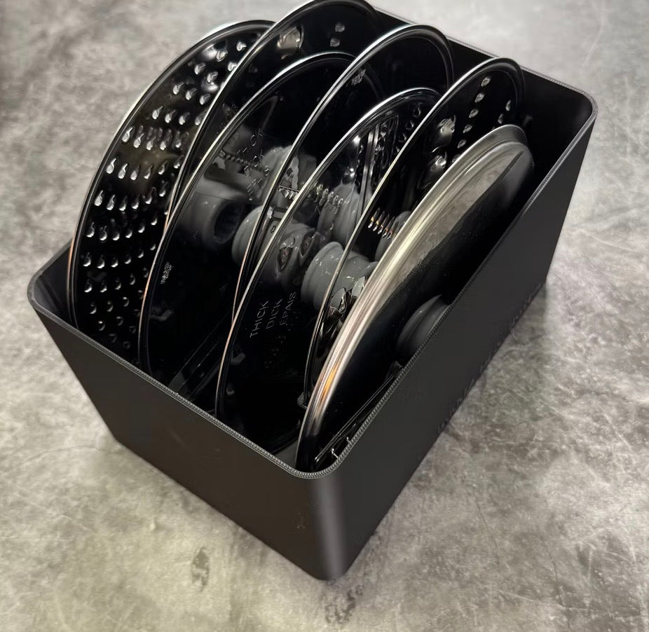 Buddy Box M & Buddy Disc Butler - Set-Maximal organisiert Minimaler Platzbedarf-Arctic Blue,Pistachio Green, Midnight Black, Stone Grey