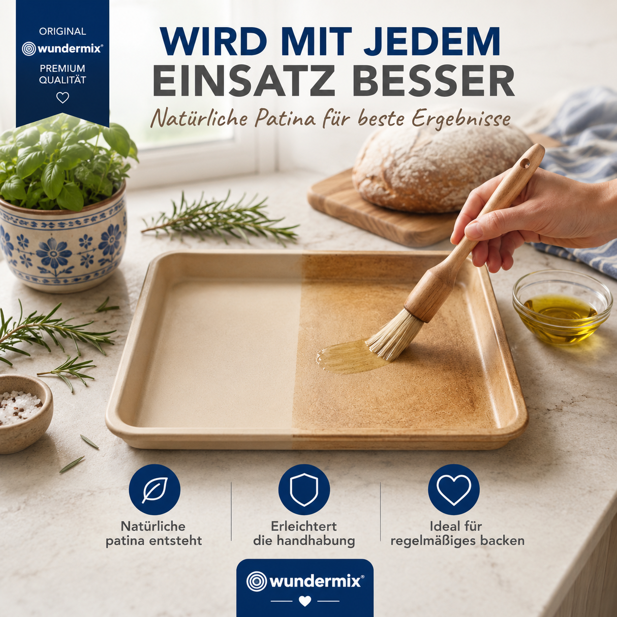 WunderKitchen® | Stoneware Backblech (41×30,5 cm)