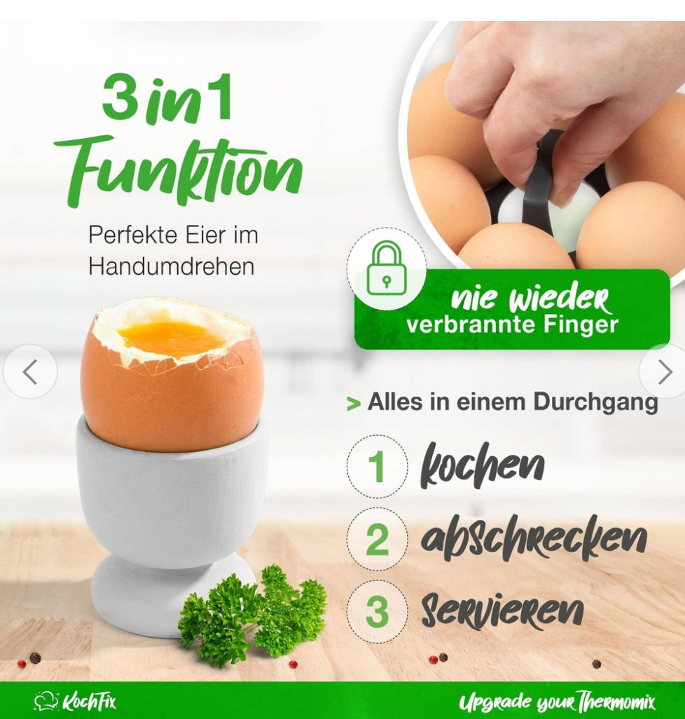 KochFix Eierhalter für Thermomix TM6, TM5, TM31