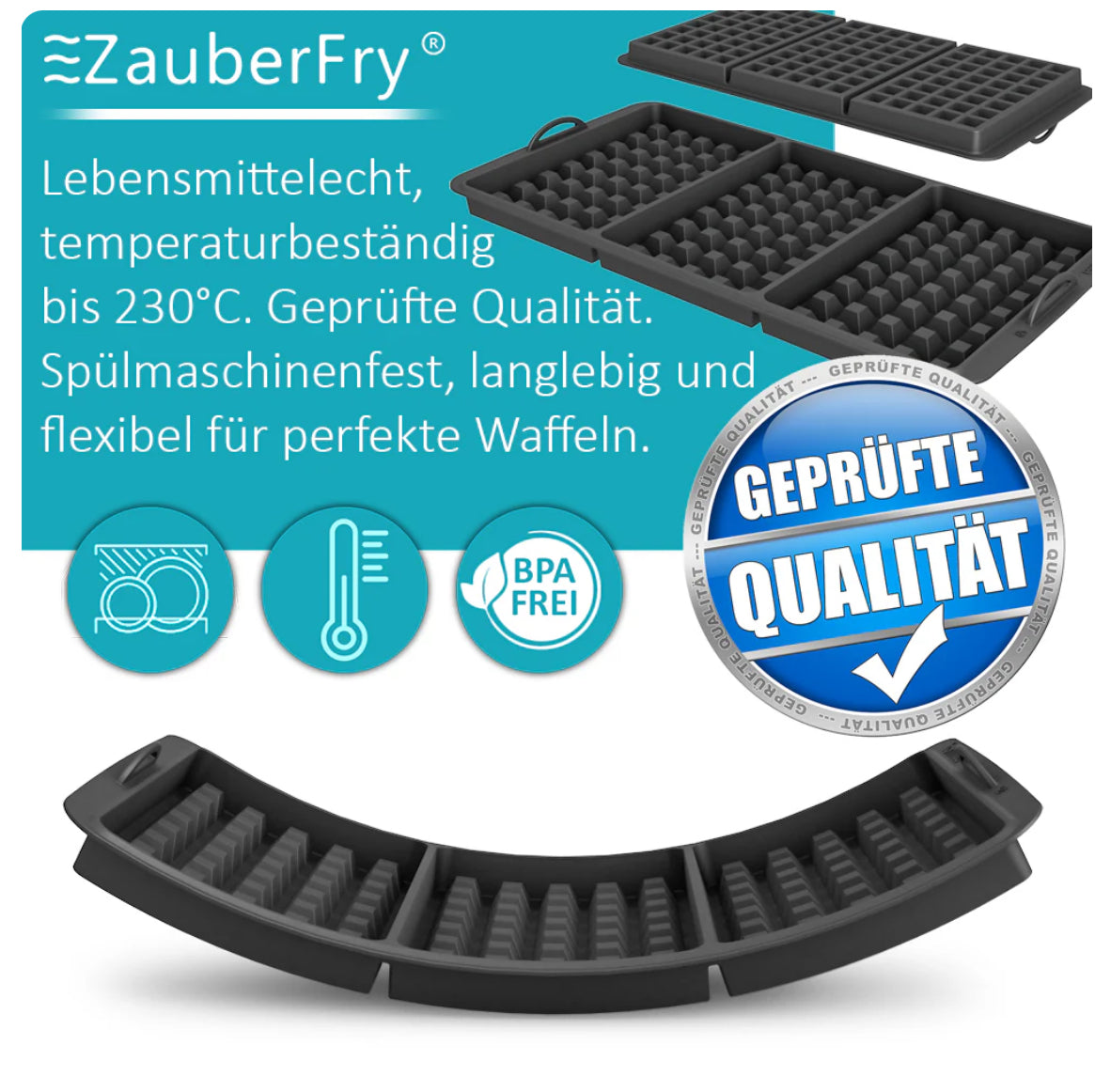 ZauberFry - Waffeleinsatz für OptiGrill XL