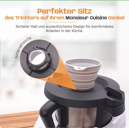 Silikon-Trichter für Monsieur Cuisine Smart, Connect, Trend & Compact