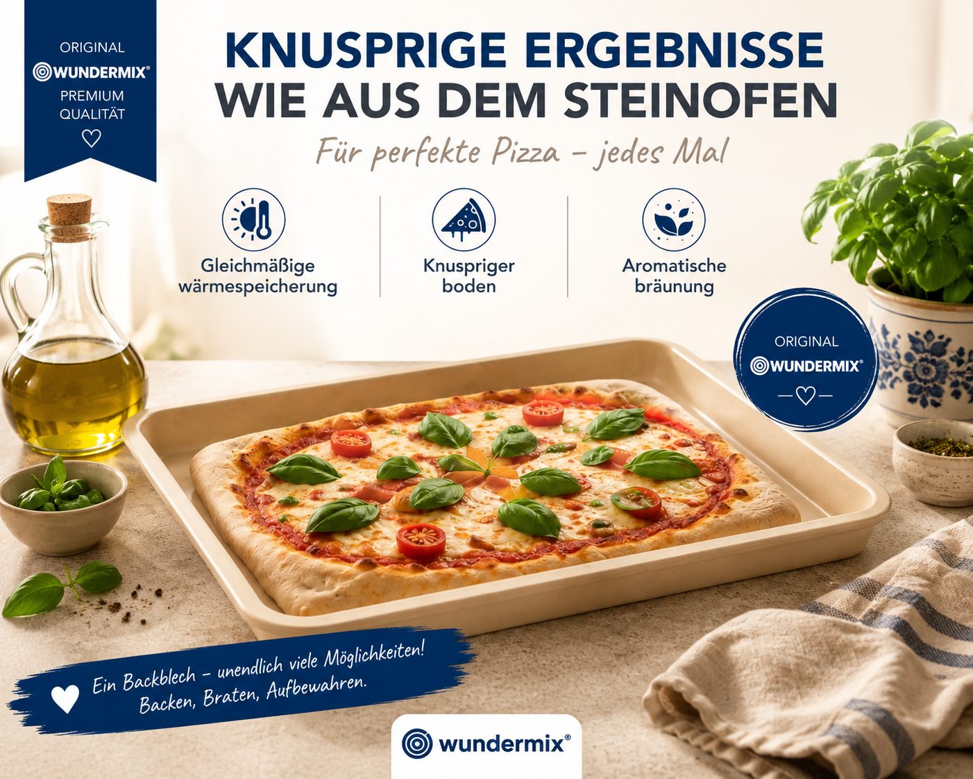 WunderKitchen® | Stoneware Backblech (41×30,5 cm)
