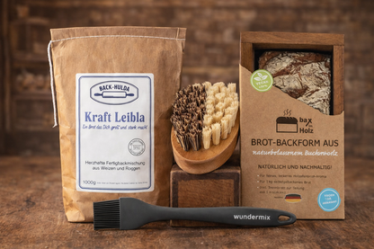 Kraft Leibla Brot-Set & Fränkisches Bio Leinöl-Kalt gepresst & Naturbelassen, 0,1Liter. Biokontrollstelle: DE-ÖKO 006