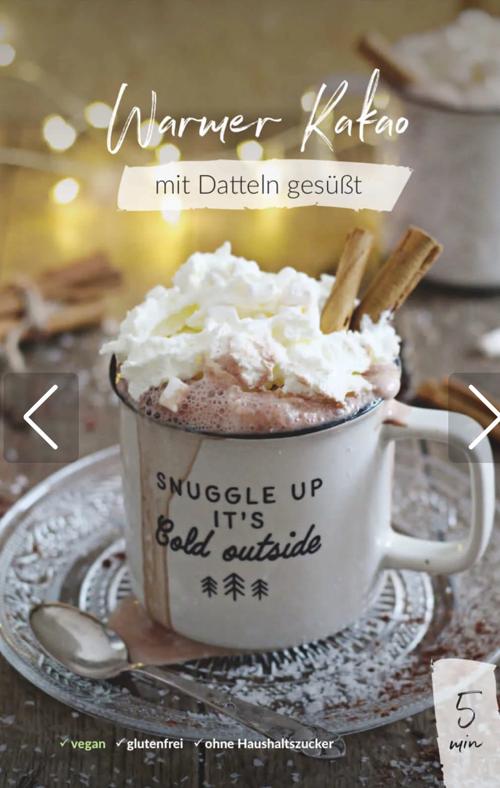 Weihnachten neu erleben-köstlich und zuckerfrei! „Winterlieblinge by fitgemixt.“ Alle Rezepte lassen sich auch ohne Thermomix®️ leicht herstellen