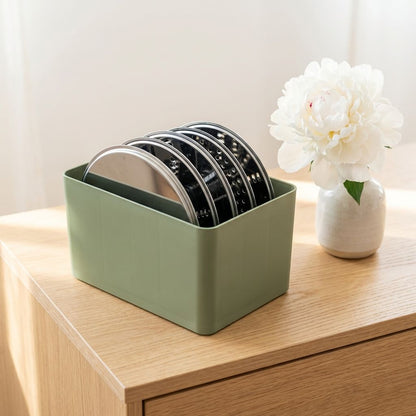 Buddy Box M & Buddy Disc Butler - Set-Maximal organisiert Minimaler Platzbedarf-Arctic Blue,Pistachio Green, Midnight Black, Stone Grey