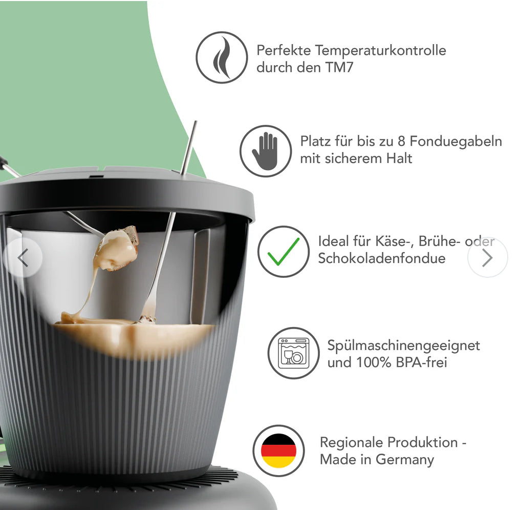 Meltimizer | Fondue-Deckel passend für Thermomix TM7