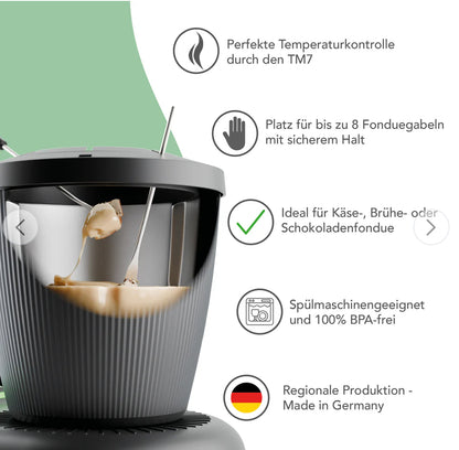Meltimizer | Fondue-Deckel passend für Thermomix TM7