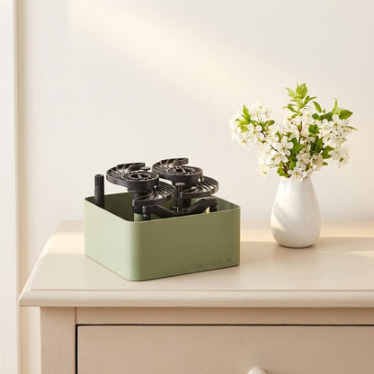 Buddy Box M & Buddy #1 - Set-Maximal organisiert Minimaler Platzbedarf-Arctic Blue,Pistachio Green,Midnight Black,Stone Grey
