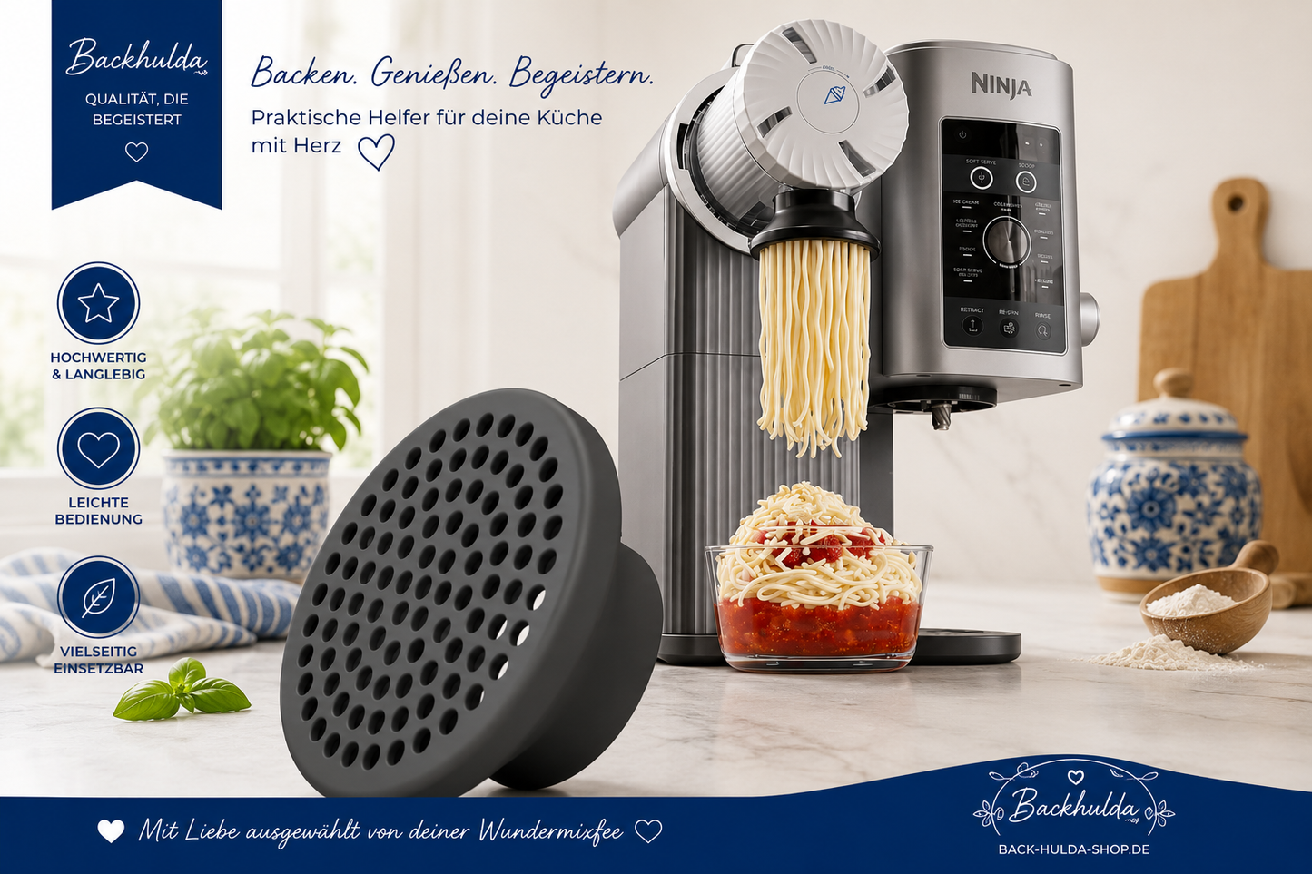 Swirlyzer | Spaghetti-Eis-Aufsatz für Ninja Creami Swirl