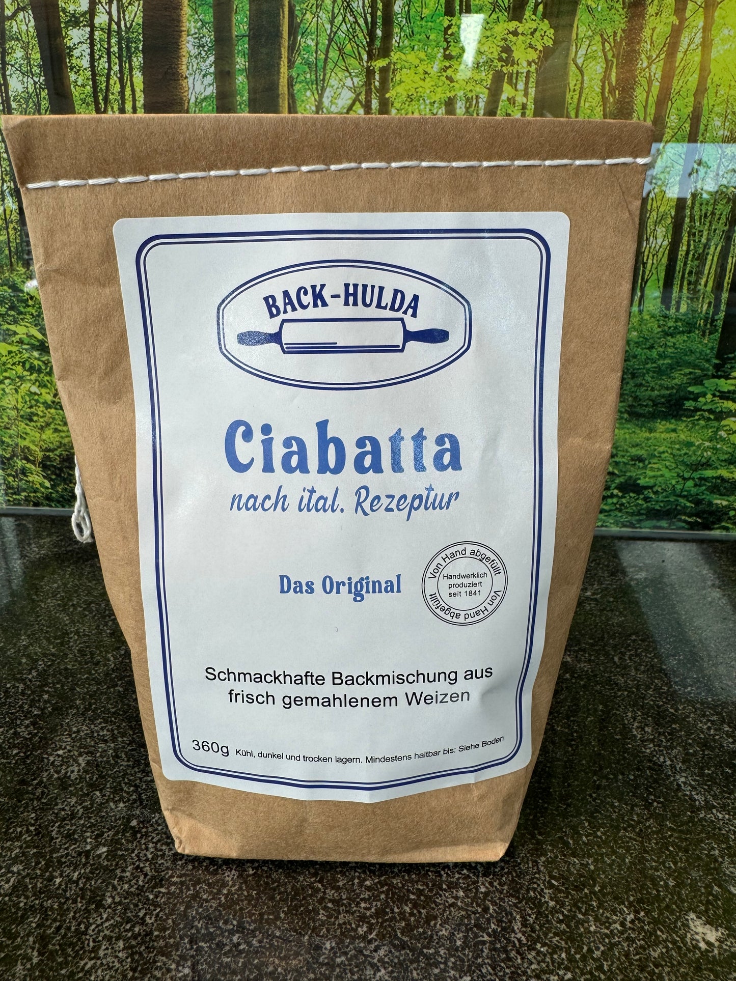 Ciabatta nach italienischer neuer Rezeptur „Das Orginal“ Inhalt:360g(0,83€/100g) liebevoll per Hand abgefüllt!