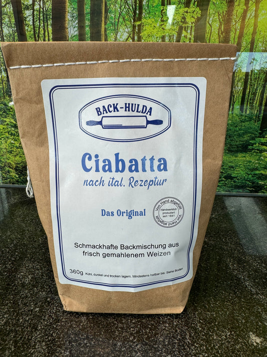 Ciabatta nach italienischer neuer Rezeptur „Das Orginal“ Inhalt:360g(0,83€/100g) liebevoll per Hand abgefüllt!