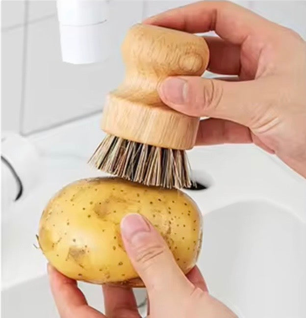 Vegane Bambus-Bürste – natürlich sauber bis in die letzte Rille. 🌾 Natürlich sauber – von der Kartoffel bis zum Gärkörbchen! 🥔🥖