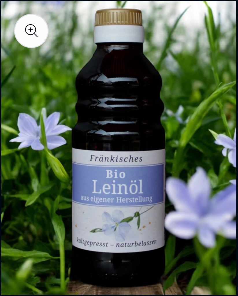 Kraft Leibla Brot-Set & Fränkisches Bio Leinöl-Kalt gepresst & Naturbelassen, 0,1Liter. Biokontrollstelle: DE-ÖKO 006