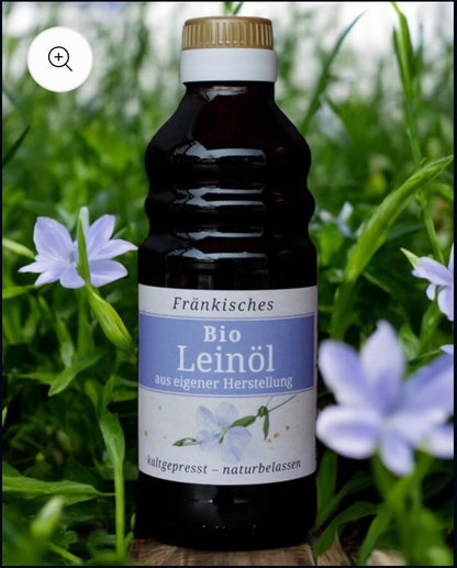 Kraft Leibla Brot-Set & Fränkisches Bio Leinöl-Kalt gepresst & Naturbelassen, 0,1Liter. Biokontrollstelle: DE-ÖKO 006