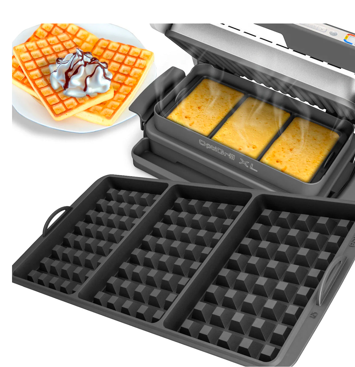 ZauberFry - Waffeleinsatz für OptiGrill XL