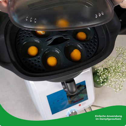 MixEgg® | Eierpochiereinsatz für Monsieur Cuisine Smart, Trend, Connect