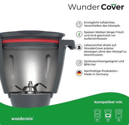 WunderCover® | Frischhalte-Deckel mit Wiegefunktion für Monsieur Cuisine Smart, Trend und Connect