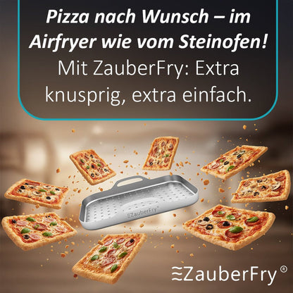 ZauberFry | Pizzaeinsatz aus Edelstahl (2er-Set)